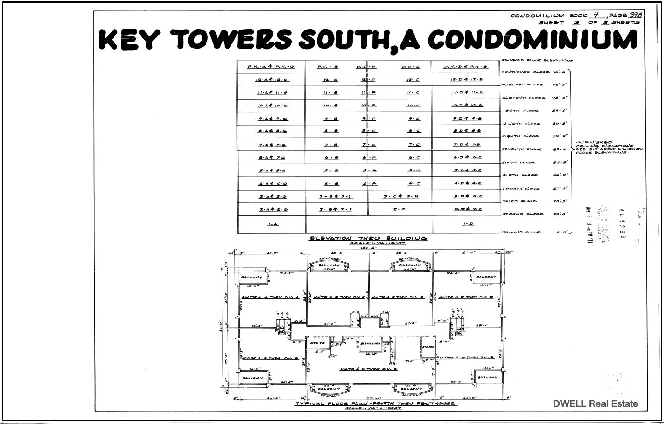 Key Tower South floorplans and building layout